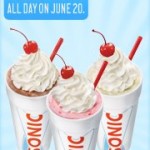 Sonic: Half-Price Shakes All Day Long (Today Only!)