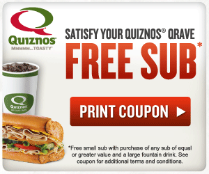 Quiznos Coupon For A Free Sub 