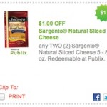 New Publix Printable Coupons:  Sargento, Kraft, Oscar Mayer & More!