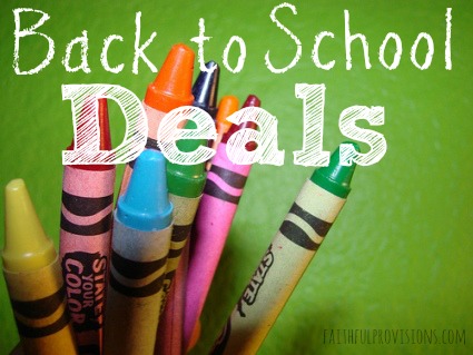 Back to School Deals | Faithful Provisions