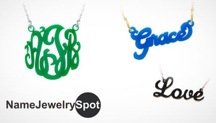 Custom Acrylic Monogram and Name Necklaces