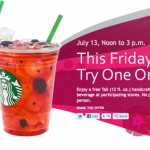 FREE Starbucks on July 13th