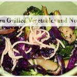 Grilled Vegetables over Noodles with Ponzu Sauce