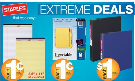 Back to School Deals at Staples