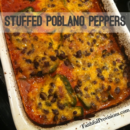 Stuffed Poblano Peppers