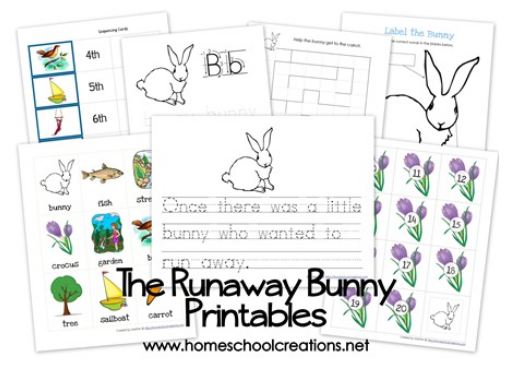 Free Preschool Printables | The Runaway Bunny - Faithful Provisions