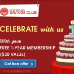 FREE Subscription to Coupons.com Savings Club!