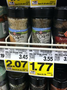 Kroger Organic Spices 50% Off