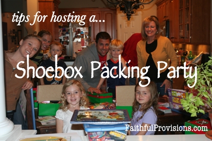 Christmas Shoebox Project Packing Party