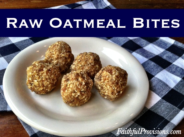 Raw Oatmeal Bites | Easy Raw Cookie Recipe