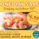Whole Foods One-Day Sale: Responsibly Farmed Cooked White Shrimp **Today Only!