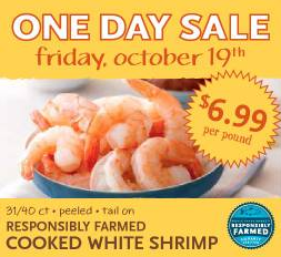 Whole Foods One Day Sale on Shrimp