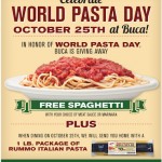 FREE Spaghetti at Buca di Beppo on 10/25