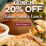 Olive Garden Coupon: 20% off Entire Table’s Lunch (November 29th)