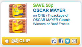 Oscar Mayer hot dog printable coupon