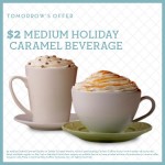 Caribou Coffee Medium Holiday Caramel Beverage Only $2