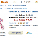 HOT DEAL!! Schwinn 12-inch Kids’ Steerable Bikes Just $49 (65% off!!)