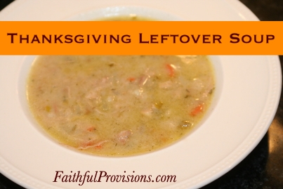 Thanksgiving Leftover Soup