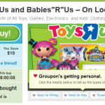 Toys “R” Us Groupon Deal: $20 Voucher for Just $10