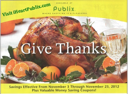Publix Yellow Advantage Flyer November: Give Thanks
