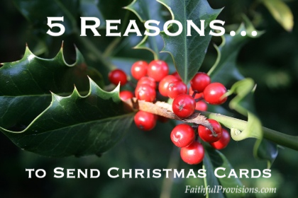 5 Reasons to Send Christmas Cards