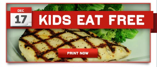 Chili's Kids Eat Free Holidaily Deals