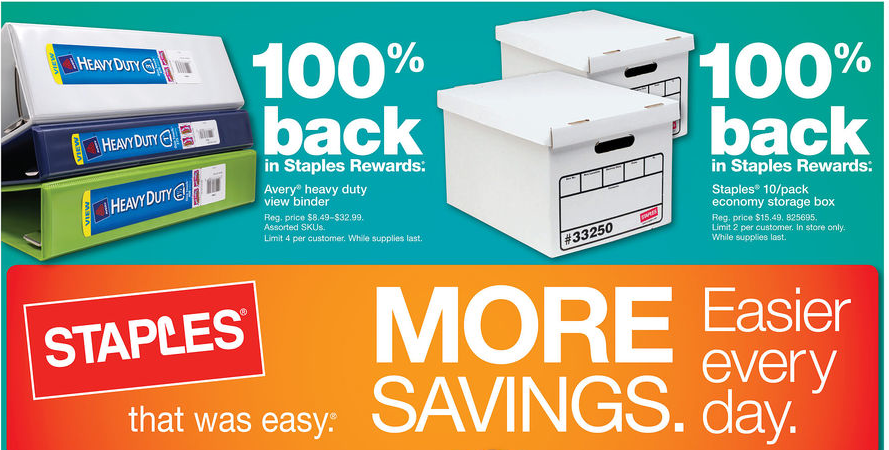 Staples weekly ad