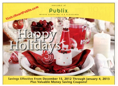 Publix Yellow flyer Happy Holidays