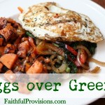 Eggs over Greens
