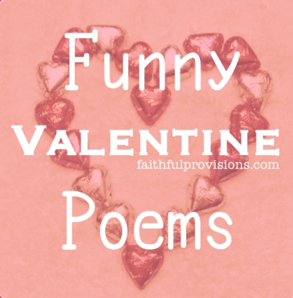 5 Funny Valentine Poems - Faithful Provisions