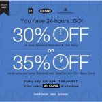 Save 30%On Your Entire Purchase at Banana Republic, GAP or Old Navy (Today Only!)