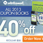 2013 Entertainment Coupon Book 40% Off + Free Shipping