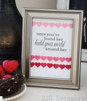 Framed Valentine Messages