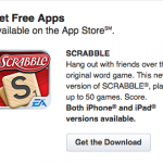 Free Scrabble App for iPad or iPhone