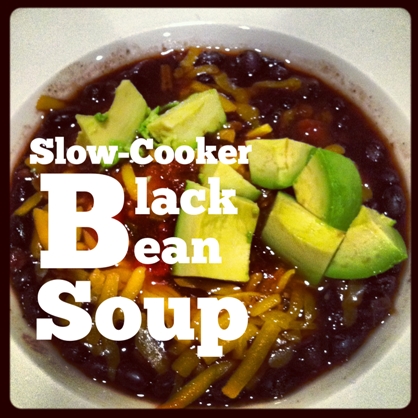 Slow Cooker Black Bean Soup - Bean Recipes