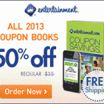 2013 Entertainment Coupon Book 50% Off + Free Shipping