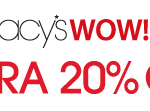 Macy’s Coupon | 20% Off Entire Purchase