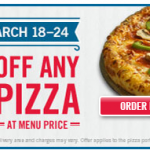 Domino’s Pizza: 50% Off Any Pizza!