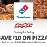 Domino’s Pizza Coupon: Save $10 Off Any Pizza