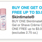 *HOT* Buy One, Get One FREE Skintimate Printable Coupon