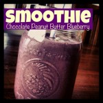 Chocolate Peanut Butter Blueberry Smoothie