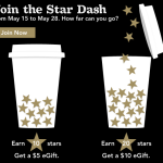 MyStarbucks Rewards: Free $5 or $10 Starbucks eGift With Star Dash