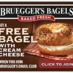 FREE Bruegger’s Bagel with Cream Cheese