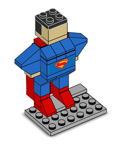 free-lego-superman