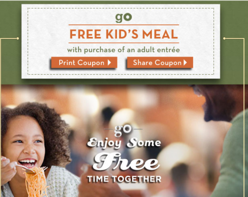 Olive Garden Coupon Kids Eat Free October 31 2013 Faithful