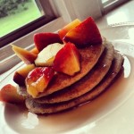 Whole Wheat Pancakes with Flaxseed