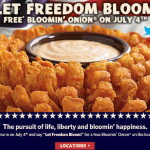 Outback Steakhouse: Get a FREE Bloomin’ Onion on July 4th