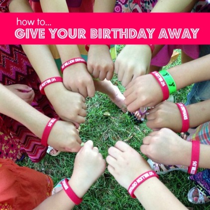 How to Give Away Your Birthday
