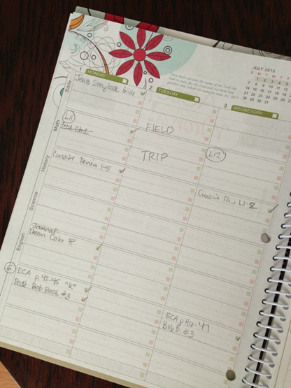 Inside the Well Planned Day Planner