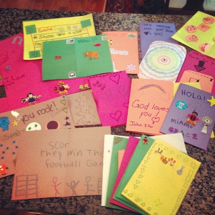 Making Cards for the Orphans